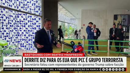 Guilherme Derrite diz ao governo Donald Trump que PCC é grupo terrorista