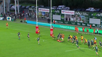TOP 14 - Essai de Grégoire ARFEUIL (SP) - Section Paloise - USA Perpignan