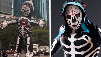 La Parka recibe homenaje en el gran desfile de Día de Muertos en CDMX