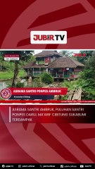 Asrama Santri Ambruk, Puluhan Santri Ponpes Darul Ma’arif Cibitung Sukabumi Terdampak