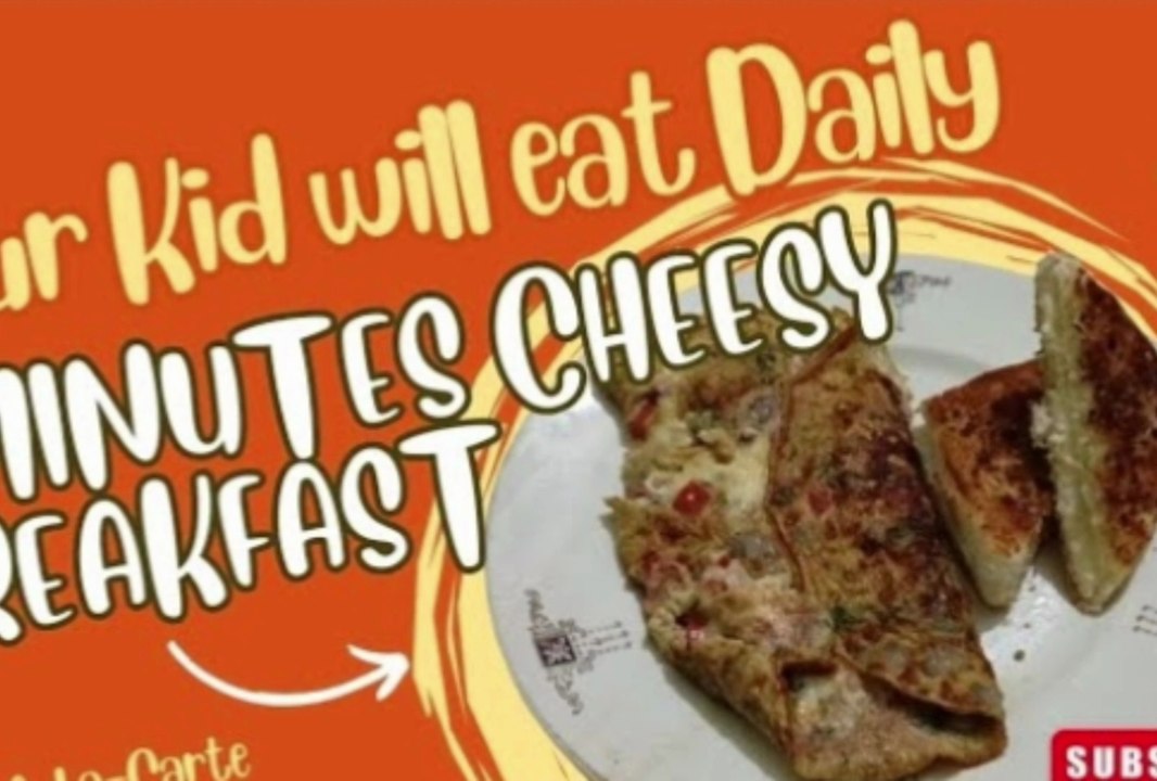 Bread and egg breakfast, Cheese breakfast, Quick and Healthy breakfast, 5 minute breakfast recipe