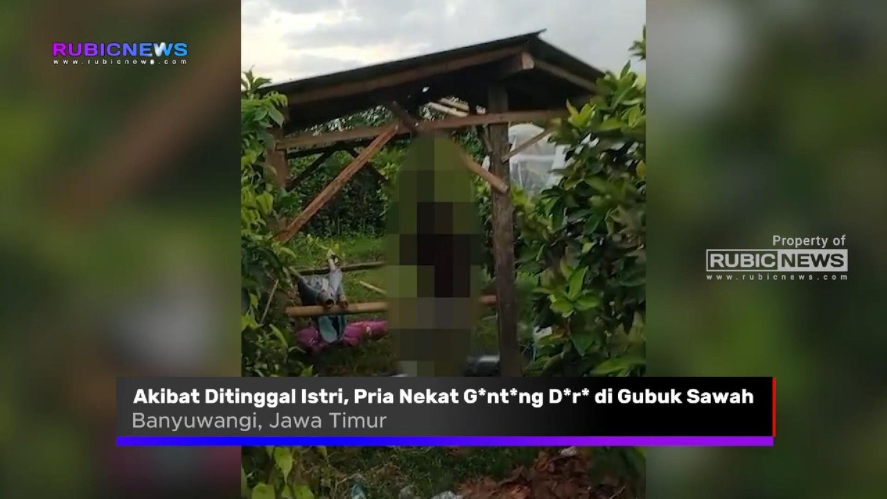 Akibat Ditinggal Istri Pergi ke Rumah Orang Tuanya, Pria Asal Sambirejo Banyuwangi Nekat G*nt*ng D*r* di Gubuk Area Persawahan
