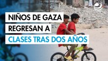 Los niños de Gaza retoman las clases tras dos años de guerra
