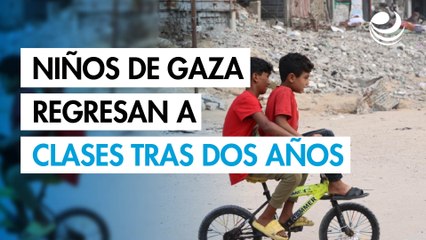 Los niños de Gaza retoman las clases tras dos años de guerra