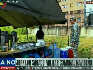 Caracas | FANB organiza Jornada del Sábado Comunal Militar Navideño en la Comuna “El Santo Rosario”