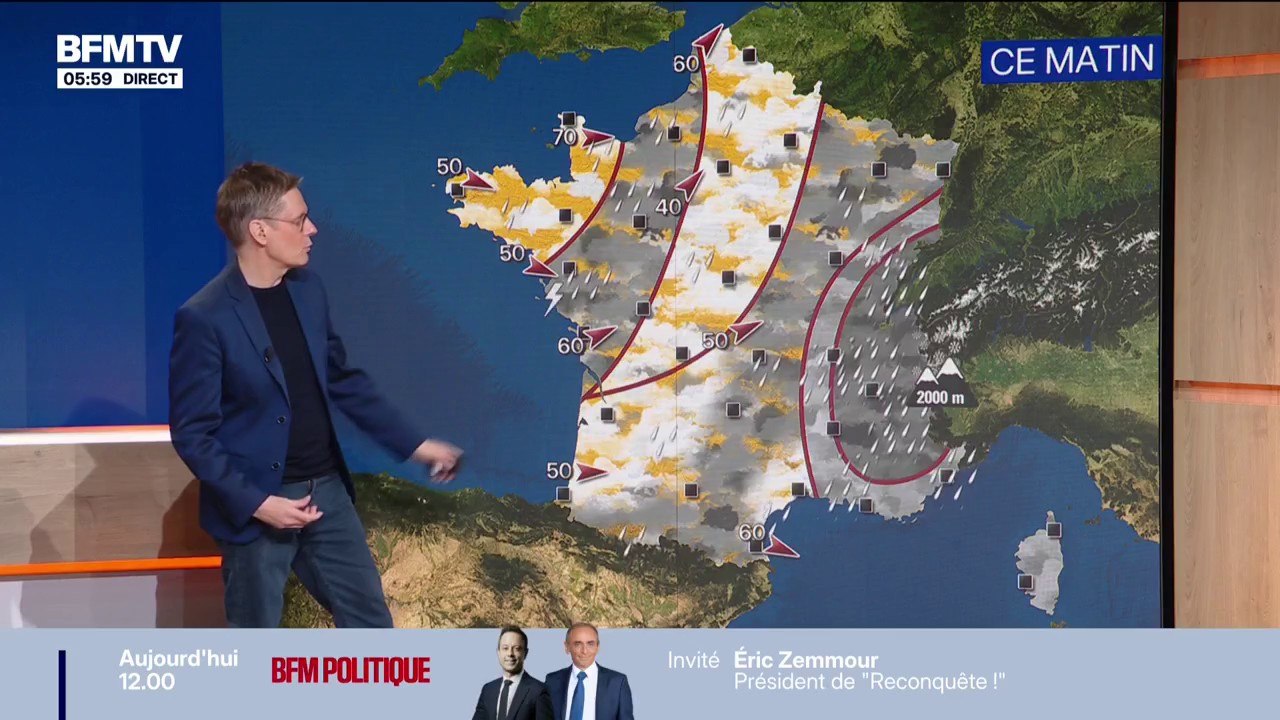 De la pluie dans la matinée et quelques flocons...