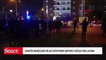 AVM'de bekçilere silah gösteren şüpheli gözaltına alındı