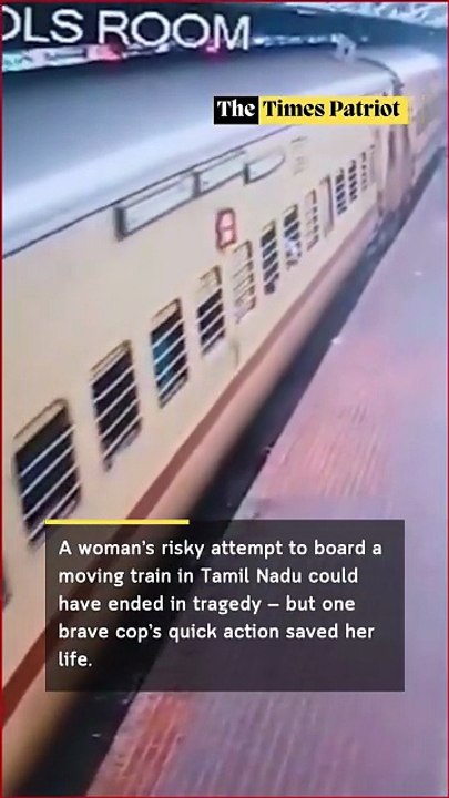 Heroic Rescue on Tracks! RPF Constable Saves Woman From Being Crushed Under Moving Train