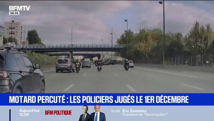 Motard percuté par une voiture de police: les policiers seront jugés le 1er décembre