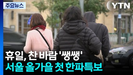 [날씨] 한낮에도 찬 바람 '쌩'...서울 올가을 첫 한파특보 / YTN