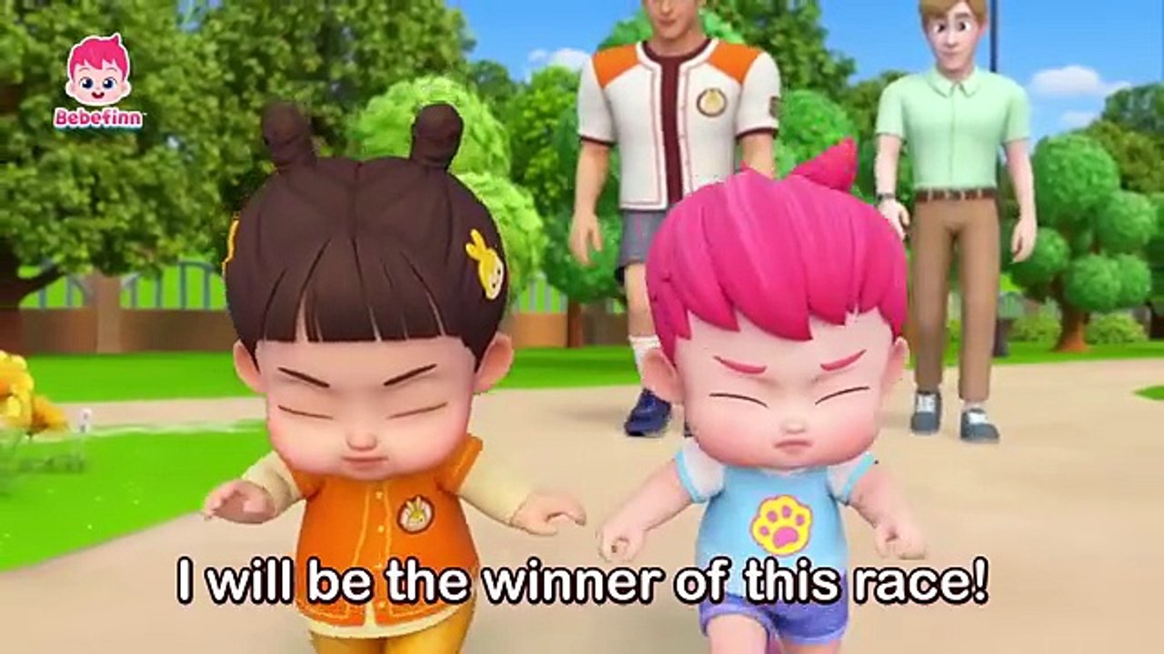 🚗 Who Is Faster? 🧸 Bebefinn and Minjee Race Song for Kids 🎶 | Fun Nursery Rhymes Adventure! | Bebefinn Official | Fun and Educational Videos