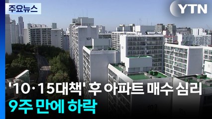'10·15대책' 후 아파트 매수 심리 9주 만에 하락 / YTN