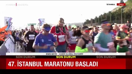 Dünyanın kıtalararası koşulan tek halk koşusu: 47. İstanbul Maratonu başladı