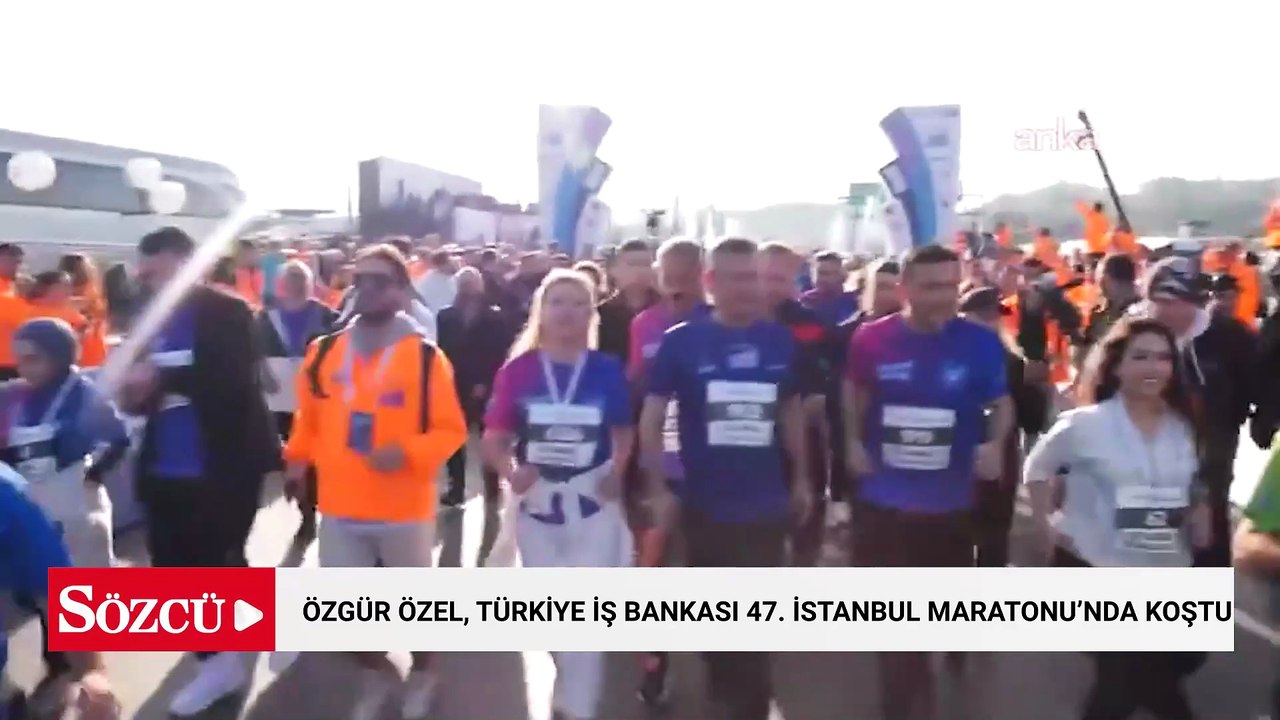 Özgür Özel, Türkiye İş Bankası 47. İstanbul Maratonu'nda koştu