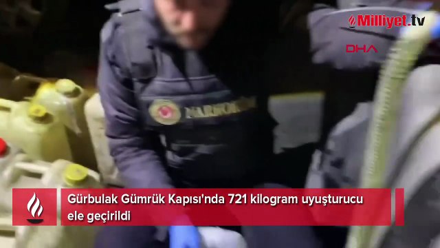 Gürbulak Gümrük Kapısı'nda 721 kilogram uyuşturucu ele geçirildi