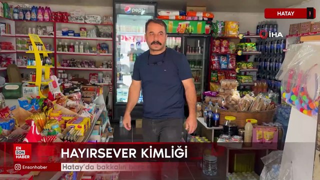 Hatay’da bakkalın borç defterini satın alan hayırsever borçları sildi