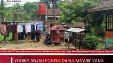 YFSBBP Tinjau Ponpes Darul Ma’arif yang Ambruk, Salurkan Santunan dan Siapkan Bantuan Pembangunan