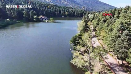 Bolu'nun Gölcük Tabiat Parkı'nda eşsiz manzara