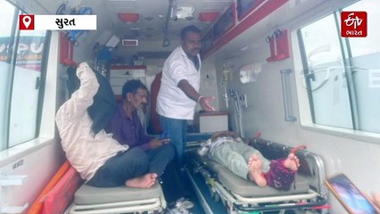 સુરત: એક્સપ્રેસ હાઈવે નં. 4 પર ગમખ્વાર અકસ્માત,  મીની બસ ટ્રક સાથે અથડાતા 5 મુસાફરો ઘાયલ