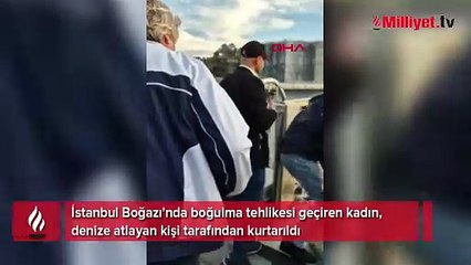 İstanbul Boğazı'nda boğulma tehlikesi geçiren kadın kurtarıldı