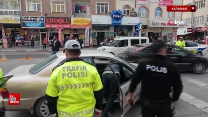 Mersin’den çaldığı otomobille Karaman’da gezerken yakalandı