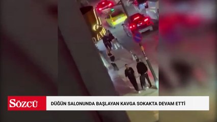 Avcılar’da düğün salonunda başlayan kavga sokakta devam etti
