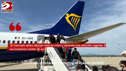 Ryanair recorta vuelos de invierno a Alemania por controversia fiscal