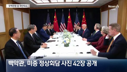 미중회담 사진 공개…무역 전쟁하던 시진핑 웃음폭탄