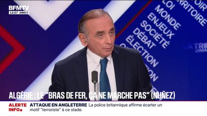 Accord France-Algérie: pour Éric Zemmour, Laurent Nuñez, ministre de l'Intérieur, "va se coucher devant les Algériens"