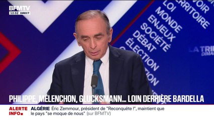 Présidentielle 2027: "Je pense que Marine Le Pen a plus d'expérience, d'épaisseur" que Jordan Bardella, estime Éric Zemmour