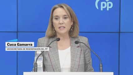 Cuca Gamarra adelanta que Feijóo y Mazón hablarán este domingo