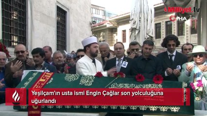 Usta oyuncuya acı veda! Engin Çağlar son yolculuğuna uğurlandı