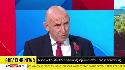 John Healey reveals he was on Huntingdon knife attack train route with his wife hours before incident