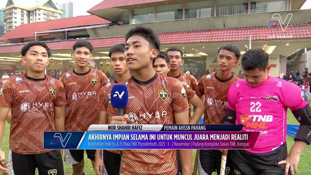 AHSSN-Pahang muncul juara kategori lelaki b18 Kejohanan Hoki 6s & 7s Piala TNB Thunderbolts 2025