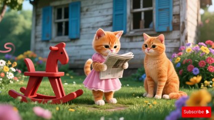 Inspiring Family Stories- Ginger Sister, Baby Kitten, Mama Cat & Cat Dad Cats Story Collection