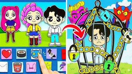 HUNTRIX Needs Your Help to Save Jinu! *DIY KPop Demon Hunters Gamebook & Fun Paper Crafts*