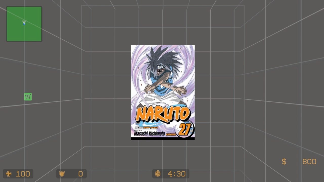 NARUTO Volume 27 Cover Art spray mod | Counter-Strike: Source