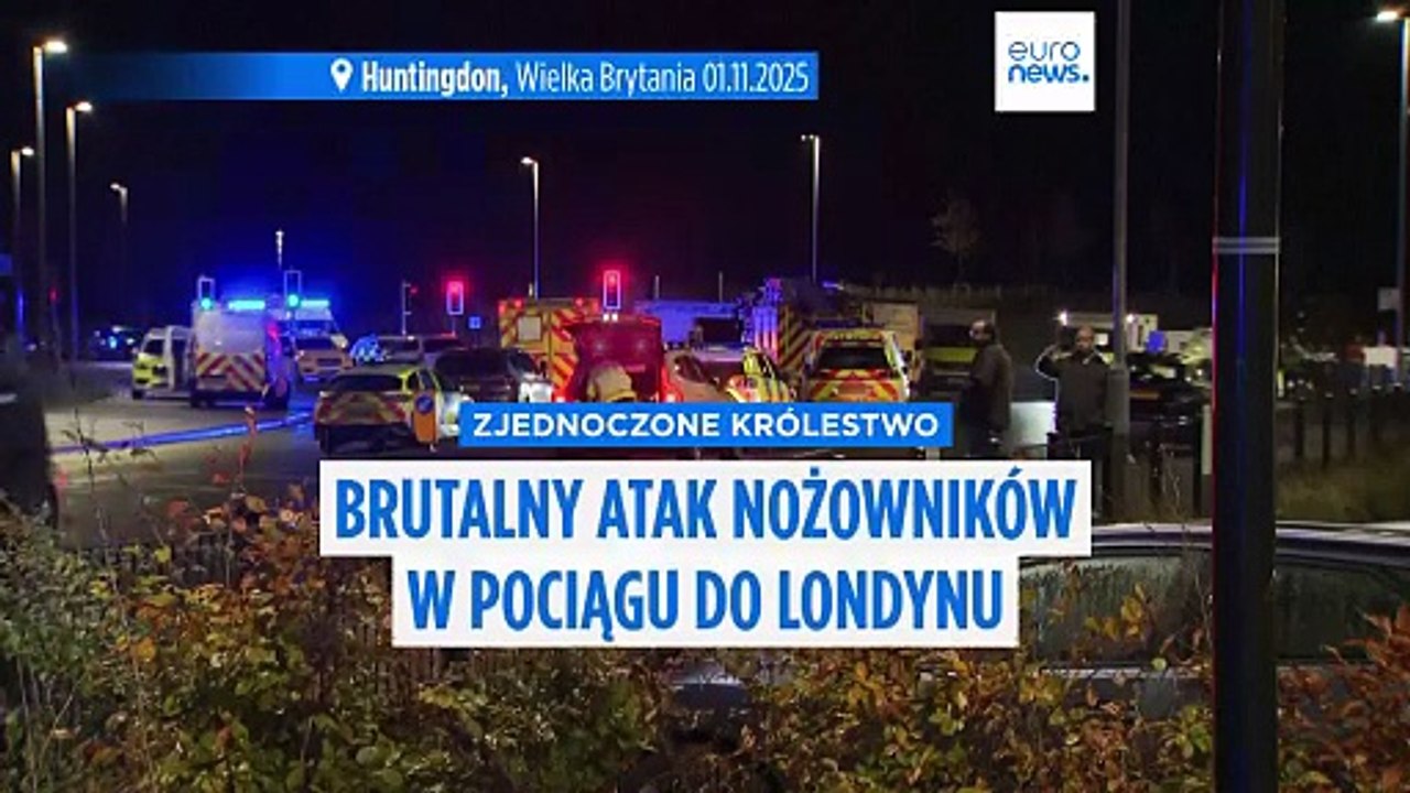 Atak nożowników w pociągu do Londynu. 11 osób w szpitalu, policja zatrzymała dwóch podejrzanych