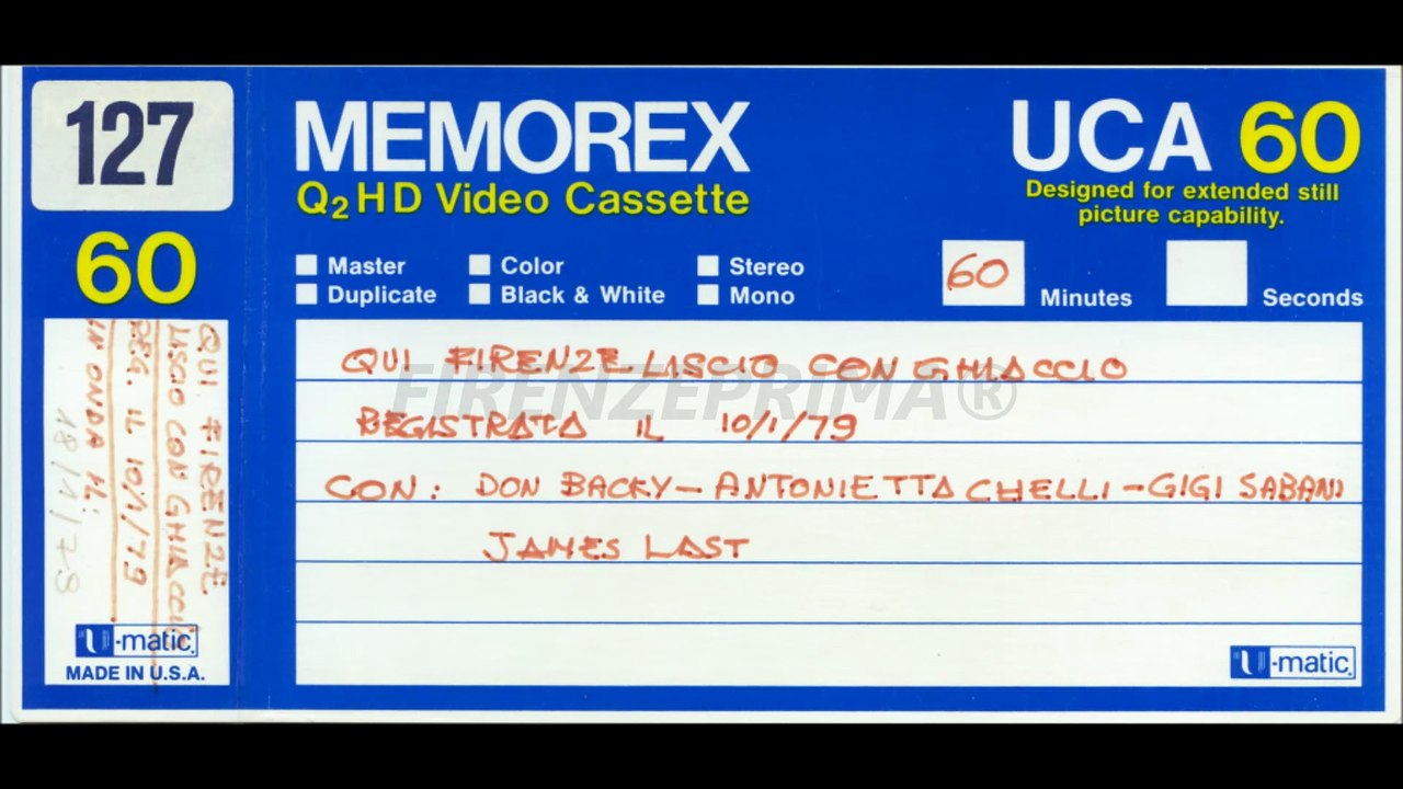 Gigi Sabani imita cantando: Totò, Ornella Vanoni ed Adriano Celentano. Canale 48. Firenze. 1979