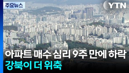 아파트 매수 심리 9주 만에 하락...강북이 더 위축 / YTN