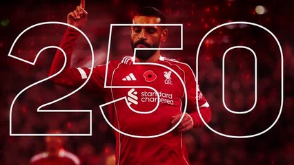 Super Salah hits 250 goal milestone for Liverpool