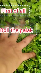 Spinach and potatoes vegetable easy way of making Aalo palak