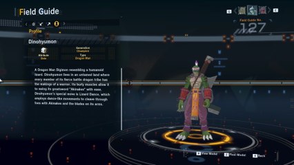 dinohyumon all digivolution/de-digivolution/profile Digimon Story Time Stranger