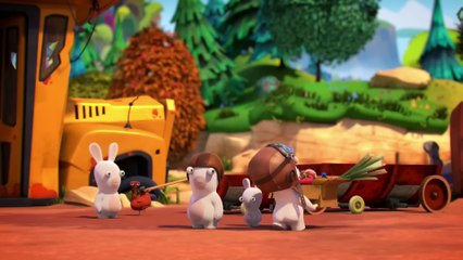 Rabbids Invasion | Mini Rabbid vs. Giant Chicken | Funny Cartoon for Kids | Family Entertainment