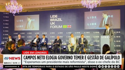 Ex-presidente do Banco Central elogia governo Temer e gestão de Galípolo