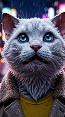 The Rise of the White Cat 🐾 | Emotional Cat vs Dog Story | From Weak to Powerful Hero 🐱🔥