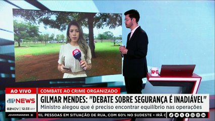 Gilmar Mendes cobra debate sobre segurança pública após megaoperação no RJ