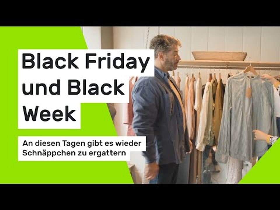 Black Friday und Black Week: An diesen Tagen gibt es wieder Schnäppchen zu ergattern