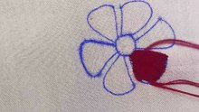 Beautiful Hand Embroidery Flower Design | Easy Hand Work for Beginners 🌸