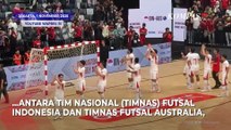 Momen Wapres Nonton Laga Persahabatan Timnas Futsal Indonesia Vs Australia